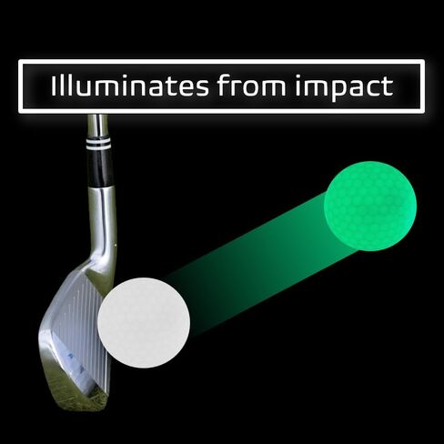 LED GLO-PIN LED LIGHT UP GLOW في كرات الغولف المظلمة للغولف الليلي للرجال in Kuwait