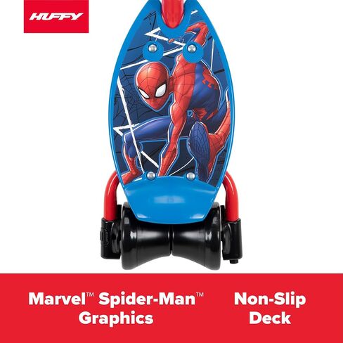 Huffy Paw Paw Kids Kids Toddler 3-Wheel Scooter-مثالي لأعمار 4 سنوات ، ورسومات غير قابلة للانزلاق مستقرة ، وتجميل وتوجه ، وأضواء LED ، ورسومات Paw Patrol in Kuwait