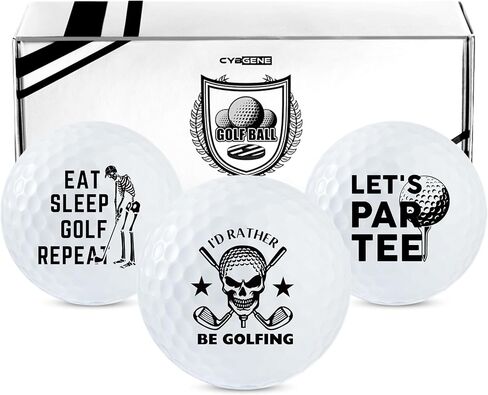 هدايا جمجمة للنساء كرات الجولف للرجال ، كرات الجولف الملونة المخصصة 3 عبوات ، إكسسوارات باردة لاعبي الغولف ، عشاق الجولف ، لعيد الميلاد وعيد الميلاد in Kuwait