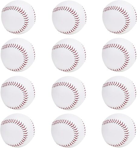 كرات البيسبول القياسية الفارغة في Rarapop ، وحجم رسمي بحجم 9 بوصات ، تدريبات تدريب على البيسبول للعب البيسبول للعب في الدوري ، والضرب ، والضرب ، والميدان ، والتوقيع in Kuwait