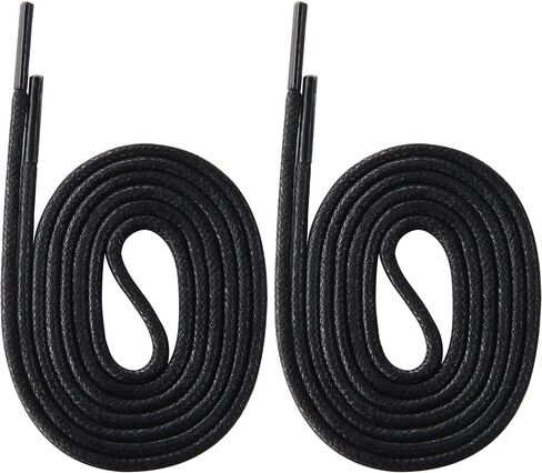 PTERYBIRD 3 Pairs Waxed ShoeLaces for Dress Shoes,2/32" Thin Round Replacement Strings for Business Oxford Shoes, Boots in Kuwait