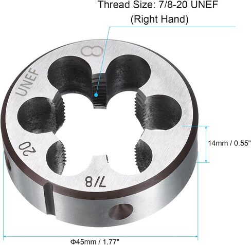 Uxcell Round Threading Die 3/4-20 UNEF THREEF THREAL CURCL THAIL in Saudi Arabia