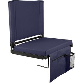 Home-Complete Bleacher Seat - Stadium Seat Cushion with Pocket and Cupholder - Wide Sports Chair - Stadium Seats with Back Support (Maroon) in Kuwait