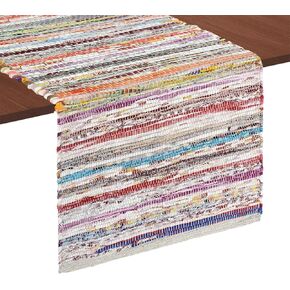 COTTON CRAFT Jute Braided Table Runner - Rustic Farmhouse Table Runner - Jute Kitchen Table Runner - Harvest Fall Thanksgiving Holiday Christmas Party Dining Tabletop Runner - 13x36 inches - Natural in Kuwait