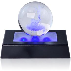 LED Light Base Rectangle Display Stand, 3D Crystal Light Base with 7 Color and USB Cable, Multicolor Lighted Rectangle Stand for Crystal Glass Ball/Art Display/Holiday Party Decoration(Black) (Sliver) in Kuwait