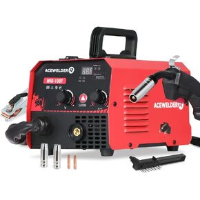 140A Gasless Flux Core MIG Welder/Lift TIG/Stick 3 in 1 Welding Machine 110V Portable IGBT Inverter Synergy Welder Machine