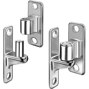 304 Stainless Steel Gate Hinges, Wall Mount Gate Hinge for Farm Gates, Fence Hinges with 5/8'' Heavy Duty Gate Hinge Set Capacity Up to 600lbs (Not Screws)- 4Pack (8pcs)