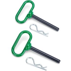 دبوس ومشبك وصلة مقطورة 1/2 بوصة، دبوس وصلة سحب 1/2 بوصة × 4 بوصة دبوس مقبض أحمر مطلي بالمطاط للجرارات والسحب وجزازة العشب وعربة الجولف والمركبة، ملحقات مقطورة دبوس البوابة شديدة التحمل بيد واحدة in Kuwait