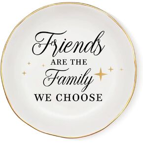 COLLECTIVE HOME - Ceramic Jewelry Tray, Gift for Friends Bestie, Decorative Jewelry Dish for Rings Earrings Necklaces Bracelet Watch Keys (You're My Favorite Bitch)