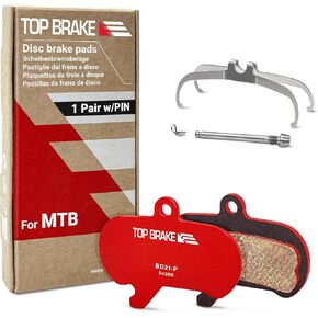 منصات فرامل الدراجة الجبلية العلوية Bd21 Disc Mountain متوافقة مع Sram Maven Extra Extra | MTB ، أسفل ، دراجات درب | مركب السيراميك ، خيار صامت ، إصدار الأداء ، الأحمر (متضمن PIN)