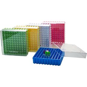 2in 81-Well PC Lab Freezer Box Cryo Boxes Cryogenic Storage Box, Assorted Colors Microtube Storage Box, 5 Pcs/Pack in Kuwait