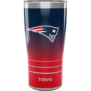 Tervis Traveler NFL New England Patriots - كوب سفر معزول ثلاثي الجدران يحافظ على المشروبات باردة وساخنة، 30oz، من الفولاذ المقاوم للصدأ