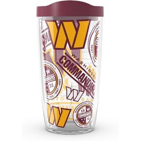 Tervis Venture Lite NFL Washington Leaders - في جميع أنحاء الولايات المتحدة الأمريكية مصنوعة في الولايات المتحدة الأمريكية كوب سفر معزول مع عزل معزول.