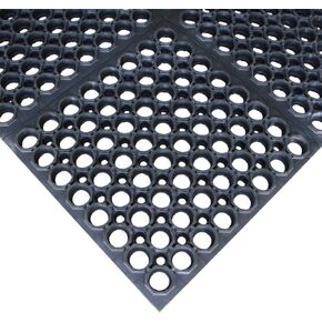 Rubber-Cal 03_116_wre 7/8 بوصة Dura Chef Comfort Kitchen Rubber Rubber ، 7/8 "× 38.5" × 58.5 "، أحمر