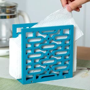 Wood Napkin Holder Bathroom Tray - Hand Towels and Guest Flat Paper - Mid Century Modern Retro Decor Ideal for Dinner Parties, Versatile Use in Bathroom、Kitchen, Bedroom - Unique Gift from 1950s 1960s