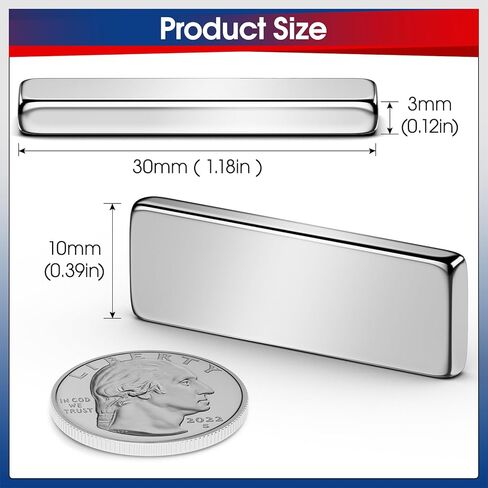 Vndueey 112 Pack 5 مغناطيس شريط مزدوج على الوجهين ، مغناطيسات قوية للنيوديميوم ، مغناطيسات أرضية نادرة مع دعم لاصق ، مغناطيسات علمية شديدة الثلاجة للثلاجة ، الباب ، الأظافر ، الخزانة in Kuwait