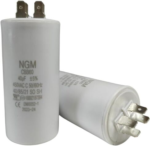 30UF CBB60 Motor Run Capacitor 450VAC Volts Round Round 4 Pins ، Metallized Polypropylene Film Capacitor for Motor Run و Air Comples و Gassins و Operating Voltage Range 250V ~ 450V in Saudi Arabia