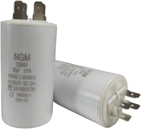 30UF CBB60 Motor Run Capacitor 450VAC Volts Round Round 4 Pins ، Metallized Polypropylene Film Capacitor for Motor Run و Air Comples و Gassins و Operating Voltage Range 250V ~ 450V in Kuwait