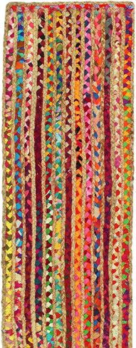 COTTON CRAFT Jute Braided Table Runner - Rustic Farmhouse Table Runner - Jute Kitchen Table Runner - Harvest Fall Thanksgiving Holiday Christmas Party Dining Tabletop Runner - 13x36 inches - Natural in Saudi Arabia