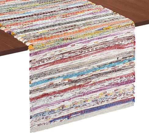 COTTON CRAFT Jute Braided Table Runner - Rustic Farmhouse Table Runner - Jute Kitchen Table Runner - Harvest Fall Thanksgiving Holiday Christmas Party Dining Tabletop Runner - 13x36 inches - Natural in Kuwait