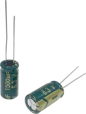 20pcs 16V 1500UF Capacitor 10x20mm（0.39x0.79in） High Frequency Aluminum Electrolytic Capacitors for TV, LCD Monitor, Game in Kuwait