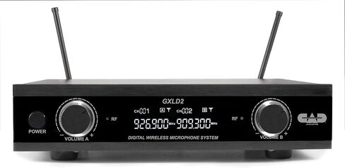 نظام ميكروفون رقمي لاسلكي مزدوج محمول باليد من CAD Audio GXLD2HHAH مع كبسولة D38، نطاق تردد AH (AMS-GXLD2-HHAH) in Kuwait