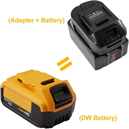 Battery Adapter for Makita to Milwaukee 18V M18 Lithium-Ion Cordless Tool | Compatible with Makita 18V LXT Lithium Battery BL1860B BL1850B BL1840 BL1830B, Convert to for Milwaukee 18Volt Li-ion Battery in Kuwait