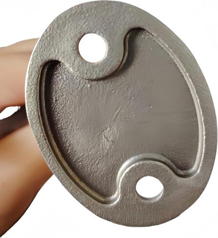 Stainless Steel 304 Bar & Floor Mount Combination Foot Rail Bracket ,Fits 50.8mm/2inch OD Bar Foot Rail Tubing Furniture Hardware with Screws (Matte Black, 2Pack) in Kuwait