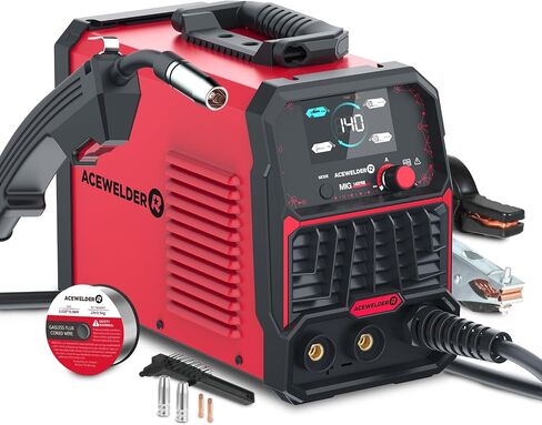 140A Gasless الجريان الأساسية MIG لحام/رفع TIG/عصا 3 في 1 آلة لحام 110 فولت المحمولة IGBT العاكس آلة لحام التآزر in Kuwait