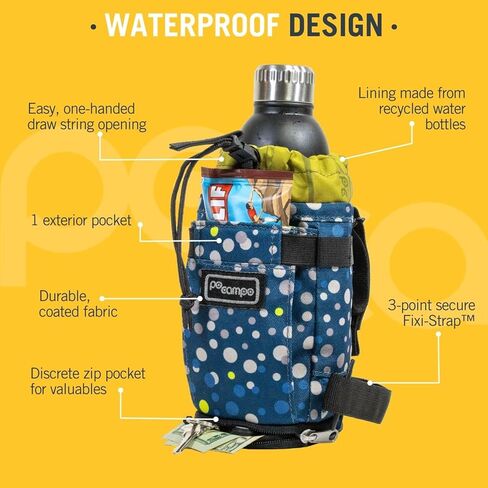 Po Campo Bags Bike Accessories – Willis Stem Bag – Bicycle Stem Pouch for Bike Handlebar Bag – Drawstring Feed Bag for Cycling and Bikepacking (Chevron) in Kuwait