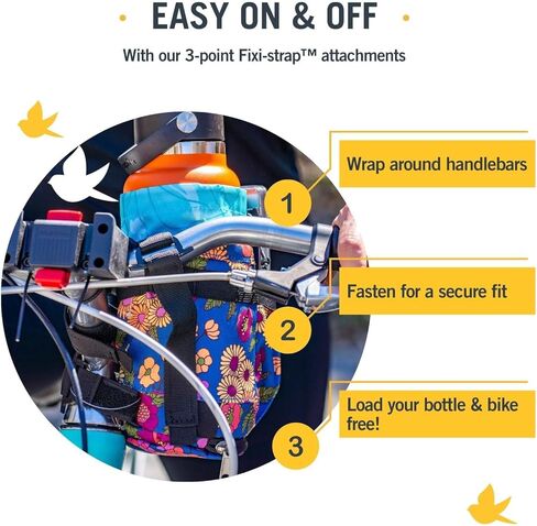 Po Campo Bags Bike Accessories – Willis Stem Bag – Bicycle Stem Pouch for Bike Handlebar Bag – Drawstring Feed Bag for Cycling and Bikepacking (Chevron) in Kuwait