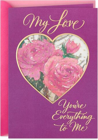 Hallmark Romantic Mothers Day Card for Wife, Girlfriend, or Partner (You're Everything to Me) in Saudi Arabia