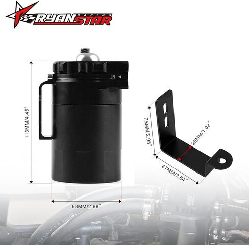 RYANSTAR RACING Oil Catch Can Compatible with Chevy Silverado 1500 GMC Sierra 1500 2014-2018 Chevy Tahoe Suburban GMC Yukon 2015-2020 in Saudi Arabia