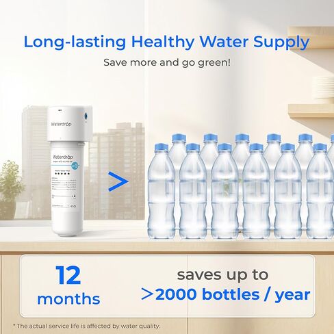 Waterdrop WD-G3-CF Filter, Replacement for WD-G3-W, WD-G3P600 and WD-G3P800-W Reverse Osmosis System, 6-month Lifetime, 2-Pack in Kuwait