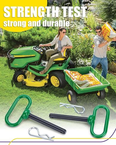 دبوس ومشبك وصلة مقطورة 1/2 بوصة، دبوس وصلة سحب 1/2 بوصة × 4 بوصة دبوس مقبض أحمر مطلي بالمطاط للجرارات والسحب وجزازة العشب وعربة الجولف والمركبة، ملحقات مقطورة دبوس البوابة شديدة التحمل بيد واحدة in Kuwait