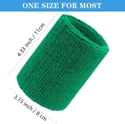 6 Pack 4 Inch Wrist Sweatbands Tennis Wrist Bands Absorbent Sweat Band for Men and Women, Breathable Cotton Sweatbands for Workout, Basketball, Running Athletic Sports -Sky Blue in Kuwait