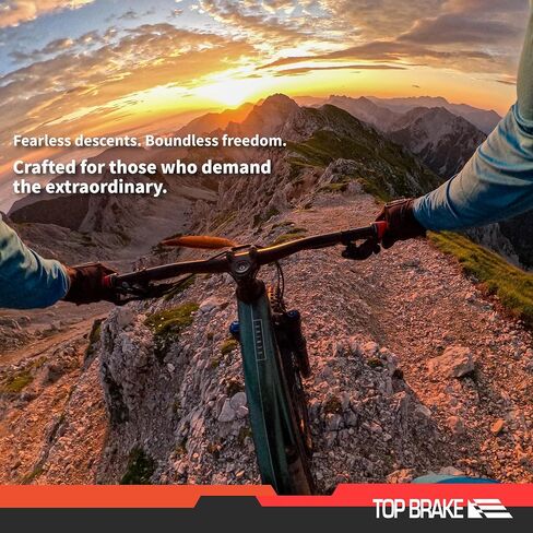 Top Brake BD21 Disc Mountain Bike Brake Pads Compatible with SRAM Maven Extra Large | MTB, Downhill, Trail Bikes | Ceramic Compound, Silent Option, Performance Version, Red (PIN Included) in Kuwait
