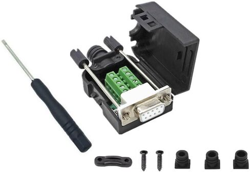 Best D-Sub Solderless Breakout Terminal Block Connector DIY Kit (DB9, 2PCS Male) in Kuwait