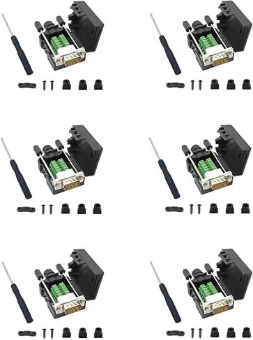 Best D-Sub Solderless Breakout Terminal Block Connector DIY Kit (DB9, 2PCS Male) in Kuwait