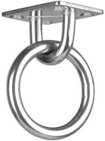 304 Stainless Steel M8 Rhomboid Hook Cushion Eye Plate, 8mm Heavy Duty Anchor with Loop, Ideal for Yoga Swing Hammocks/Boat Rigging/Ocean Deck Hardware-(2 Pcs) in Kuwait