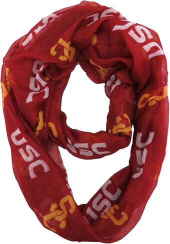 Littlearth womens NCAA Ohio State Buckeyes Sheer Infinity Scarf, Team Color, One Size in Saudi Arabia
