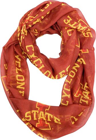 Littlearth womens NCAA Ohio State Buckeyes Sheer Infinity Scarf, Team Color, One Size in Saudi Arabia
