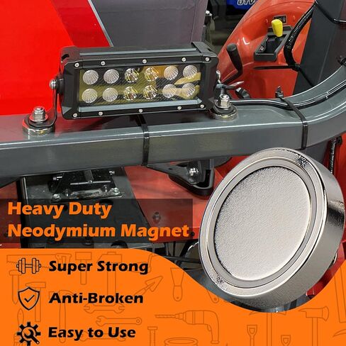 4 قطع مغناطيس كأس مستدير من النيوديميوم شديد التحمل، مغناطيس قوي للأتربة النادرة مع مسمار خيط ذكر 1/4-20، قاعدة تثبيت مغناطيسية قوية للإضاءة، الكاميرا، حامل ثلاثي الأرجل، الأقواس، المستشعر in Kuwait