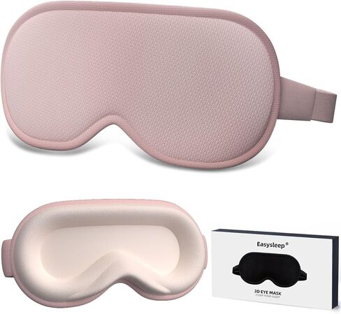 Easysleep Sleep Eye Mask 3D Contoured Cup Sleeping Mask with 100% Light Blocking and Adjustable Strap Soft Breathable Eye Cover Night Blindfold Mask for Men Women. in Kuwait