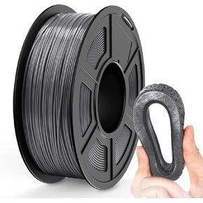 TPU Filament 1.75mm, 95A 3D Printer Filament, Flexible TPU Filament for Fast Printing, 250G Spool, 8 Rolls, 2KG in Total, Black+White+Transparent+Grey+Red+Blue+Green+Orange in Kuwait