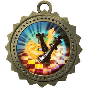 Express Medals Various Styles 1 to 50 Pack of Gold Chess Medals Trophy Award with Neck Ribbon Medal Trophies Gift Prize in Kuwait