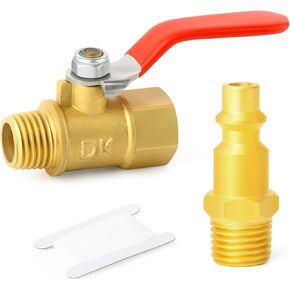 GASHER 1/4 Inch Ball Valve 304 Stainless Steel Mini Shut Off Valve with Stainless Steel Handle in Kuwait