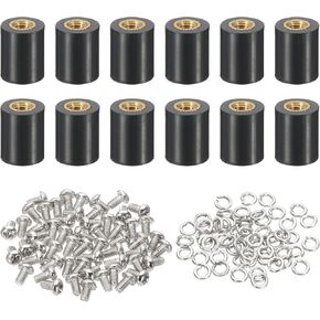 PATIKIL M3X50MM PCB Support Spacer ، 12 Set 50mm/1.97 "دعم ارتفاع PCB Board Board Board STAND FLAT HEAD PLASTION PORLO