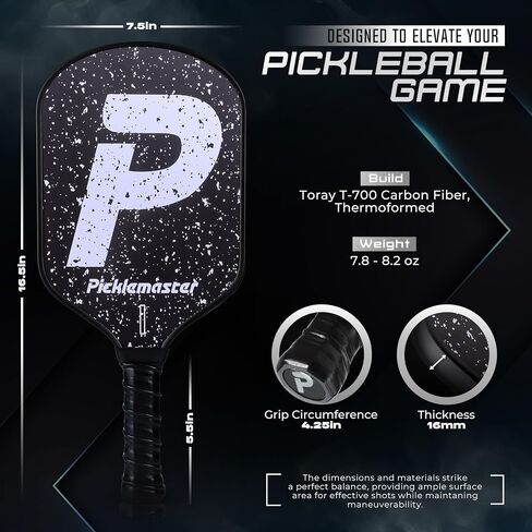 I Carbon Fiber Pickleball Paddle - Professional Grade, Lightweight, Durable, and High-Performance for All Skill Levels in Saudi Arabia