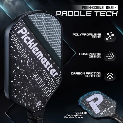 I Carbon Fiber Pickleball Paddle - Professional Grade, Lightweight, Durable, and High-Performance for All Skill Levels in Saudi Arabia